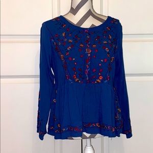 navy blouse